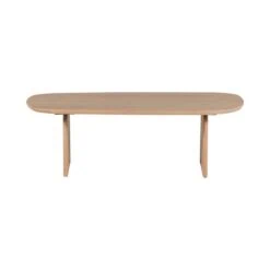 Tablo Salontafel organisch Eikenhout naturel 110cm