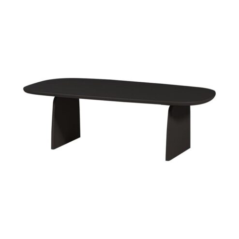 Tablo Salontafel organisch Eikenhout zwart 110cm