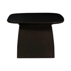 Tablo Salontafel organisch Eikenhout zwart 60cm