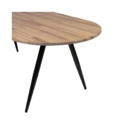 Tablo Tafelblad Ovaal Eiken Olie Grijs 220cm