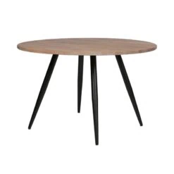 Tablo Tafelblad Rond Eiken Olie Grijs 120cm