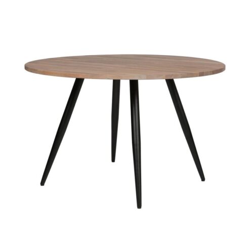 Tablo Tafelblad Rond Eiken Olie Grijs 120cm