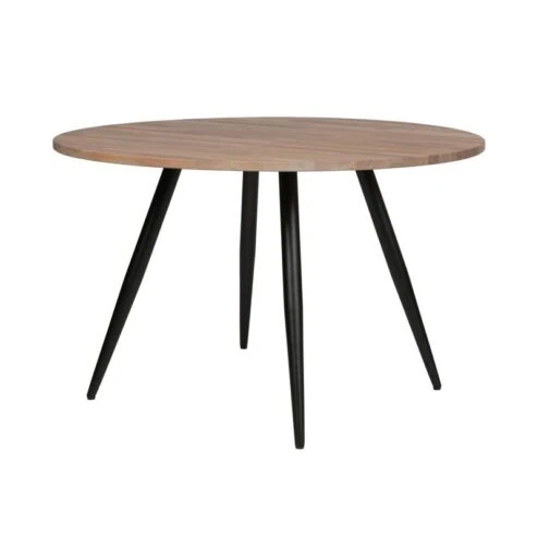 Tablo Tafelblad Rond Eiken Olie Grijs 120cm