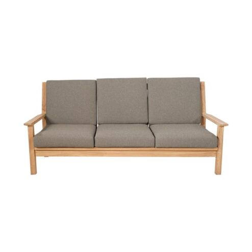 Teak Loungebank teak met kussen 180cm