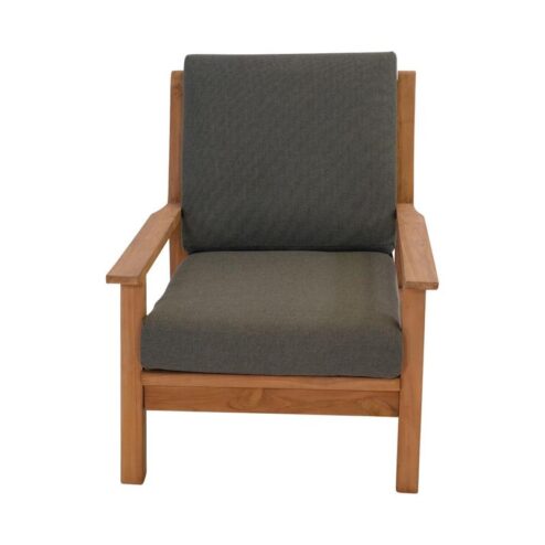 Teak Loungestoel teak met kussen