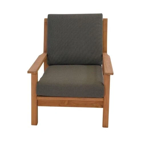 Teak Loungestoel teak met kussen