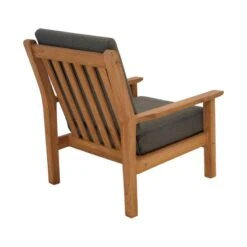 Teak Loungestoel teak met kussen