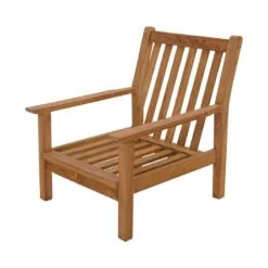 Teak Loungestoel teak met kussen
