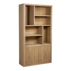 Tenna Boekenkast XL naturel mangohout 120cm