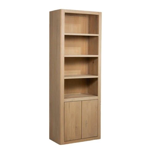 Tenna Boekenkast naturel mangohout 80cm