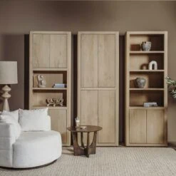 Tenna Boekenkast naturel mangohout 80cm