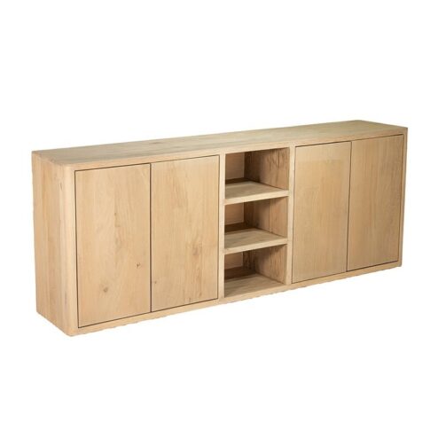 Tenna Dressoir naturel mangohout 220cm