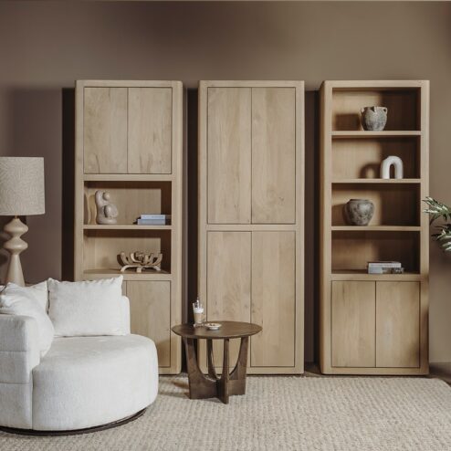 Tenna Vakkenkast naturel mangohout 80cm