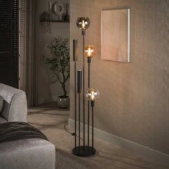 Tessio 5-lichts Vloerlamp Multikleur glas