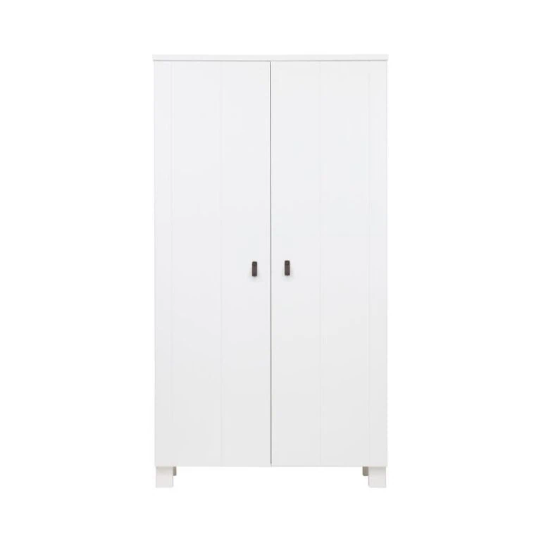 Ties Kledingkast Grenen Wit 111cm