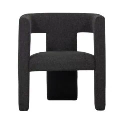 Tiwa Fauteuil Boucle Donkergrijs