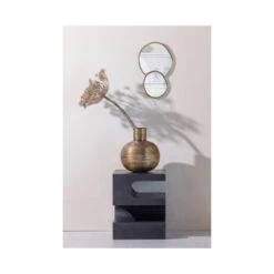 Toma Bijzettafel Mangohout Zwart 40cm