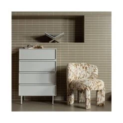 Tours Ladekast 4 Lades Melamine/MDF Zand 70cm