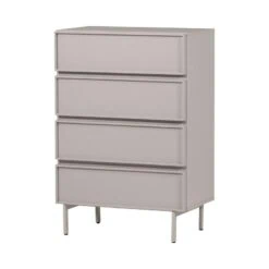 Tours Ladekast 4 Lades Melamine/MDF Zand 70cm