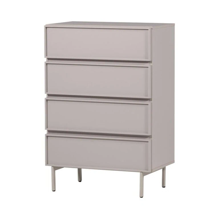 Tours Ladekast 4 Lades Melamine/MDF Zand 70cm