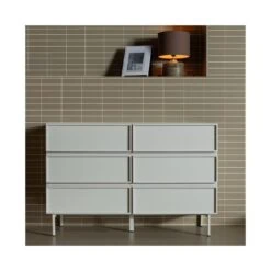 Tours Ladekast 6 Lades Melamine/MDF Zand 120cm