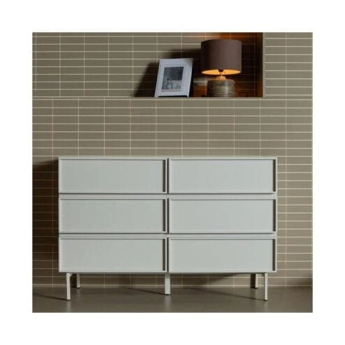 Tours Ladekast 6 Lades Melamine/MDF Zand 120cm