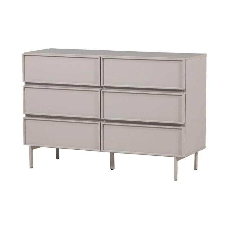 Tours Ladekast 6 Lades Melamine/MDF Zand 120cm