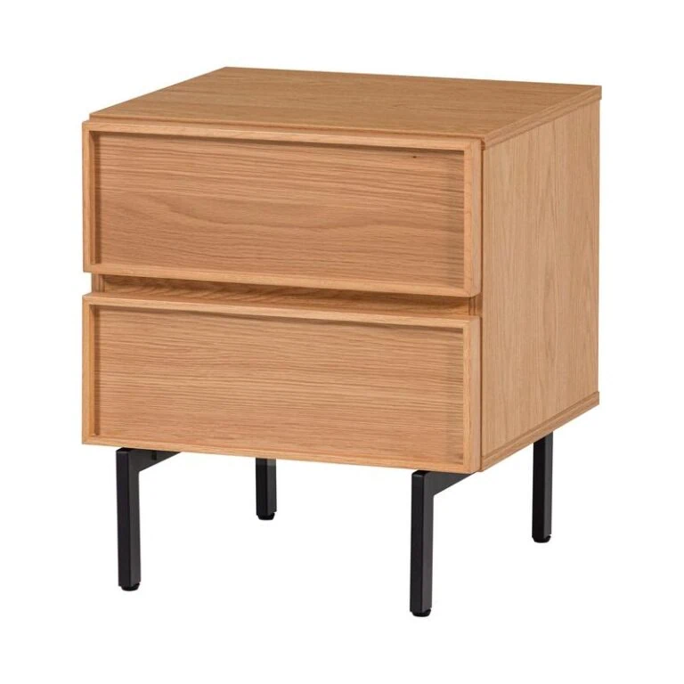 Tours Nachtkastje Melamine/MDF Naturel 45cm