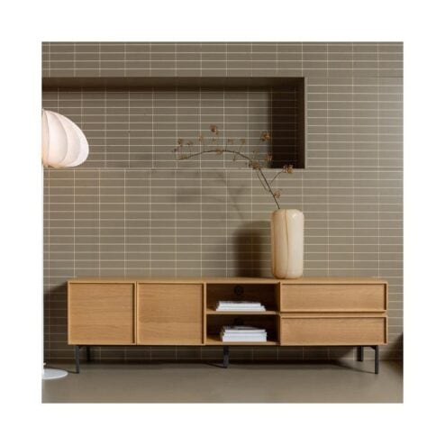 Tours Tv meubel Melamine/MDF Naturel 180cm