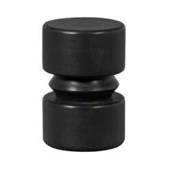 Tuve Bijzettafel rond Zwart 30cm