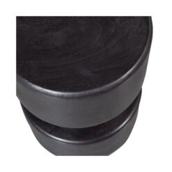Tuve Bijzettafel rond Zwart 30cm