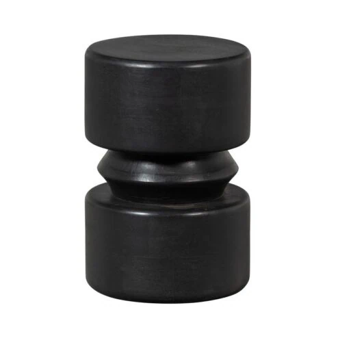 Tuve Bijzettafel rond Zwart 30cm