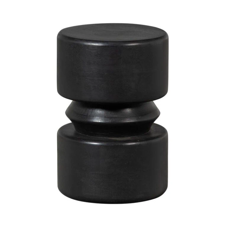 Tuve Bijzettafel rond Zwart 30cm