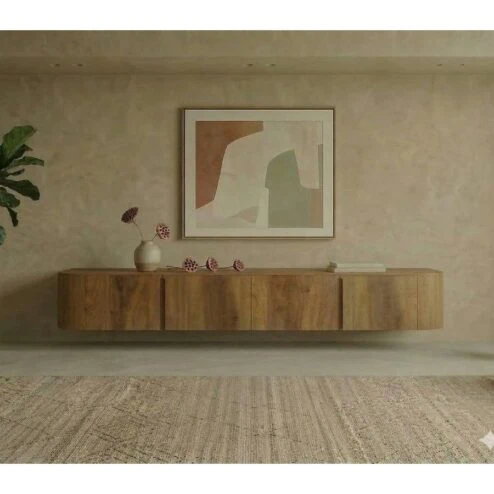 Tv meubel Yama naturel zwevend | 195cm