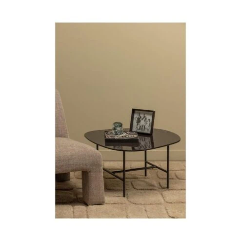 Vajen Salontafel organisch Zwart Marmerlook 70cm