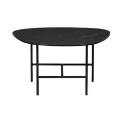 Vajen Salontafel organisch Zwart Marmerlook 70cm