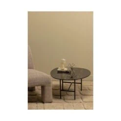 Vajen Salontafel organisch Zwart Marmerlook 80cm