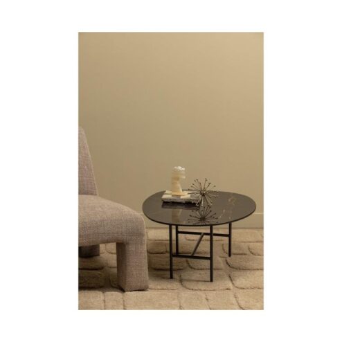 Vajen Salontafel organisch Zwart Marmerlook 80cm