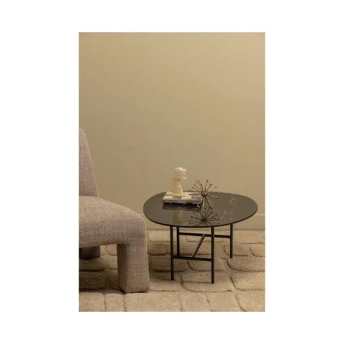 Vajen Salontafel organisch Zwart Marmerlook 80cm