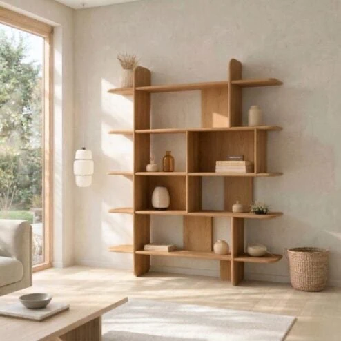 Quinn Vakkenkast naturel 140cm