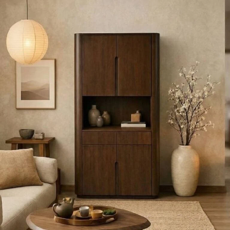 Vakkenkast Yama walnoot | 90cm