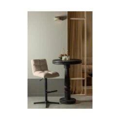 Vinny Draaibare Barstoel Boucle Zand