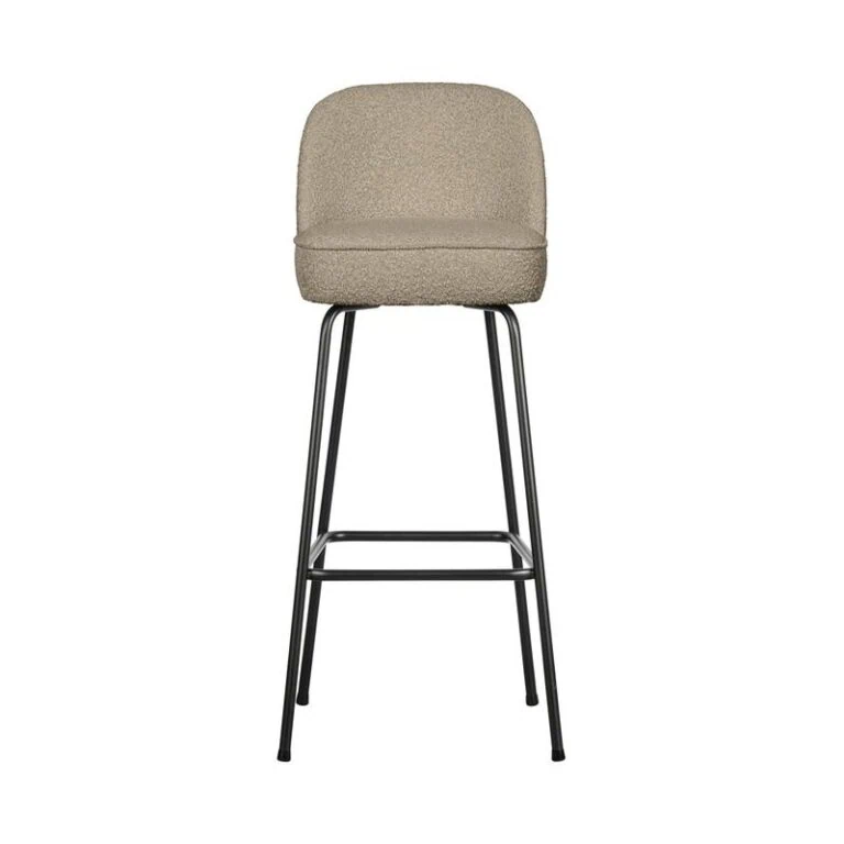 Vogue Barstoel Hoog Boucle Beige