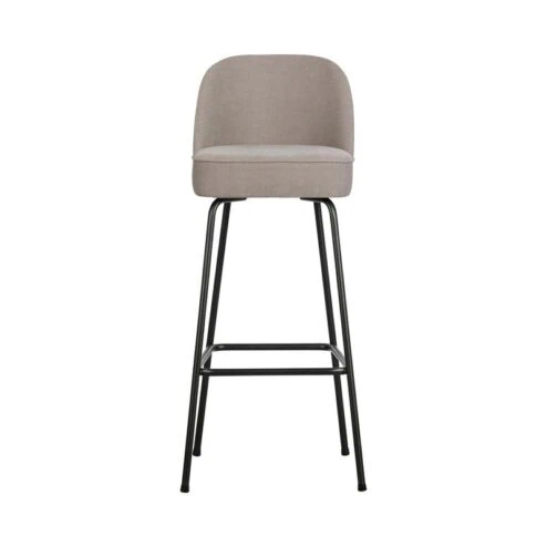 Vogue Barstoel Hoog Geweven Stof Zand