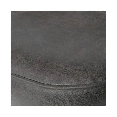 Vogue Barstoel Hoog Leer Zwart