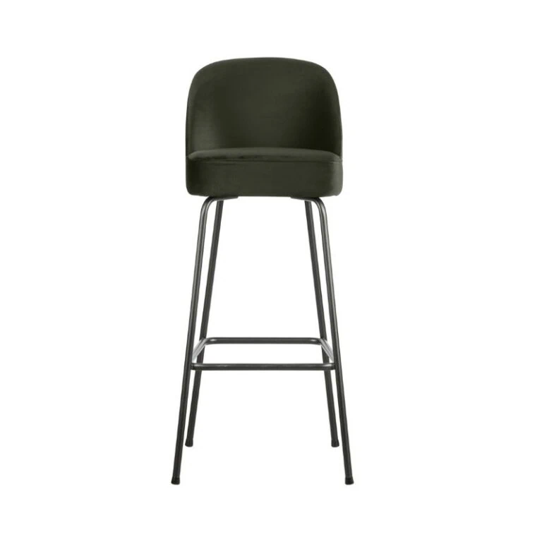 Vogue Barstoel Hoog Velvet Donkergroen