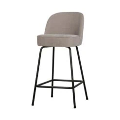 Vogue Barstoel Laag Geweven Stof Zand