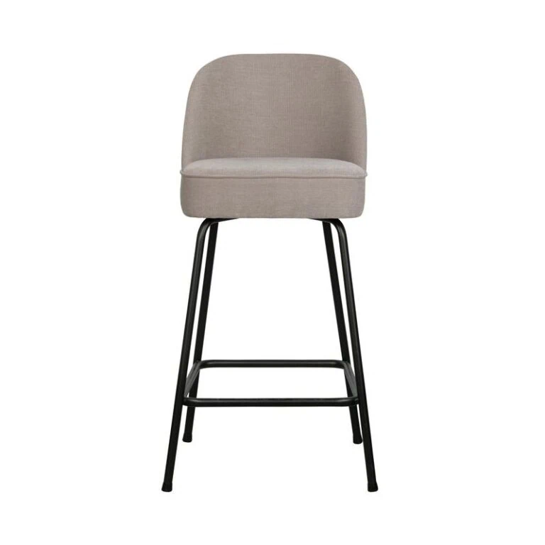 Vogue Barstoel Laag Geweven Stof Zand