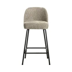 Vogue Barstoel Laag Structure Velvet Wheatfield