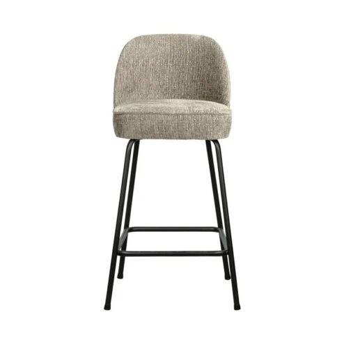 Vogue Barstoel Laag Structure Velvet Wheatfield